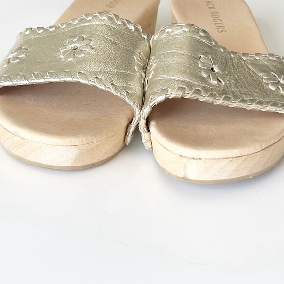 Jack Rogers Breakers Clog Sandal Gold Size 9 - Picture 5 of 7